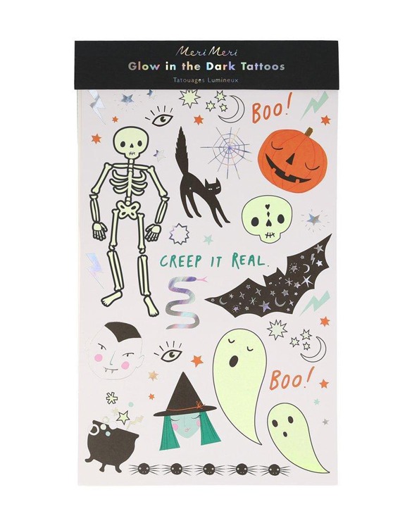 Halloween Glow Tattoo Sheets (2매)