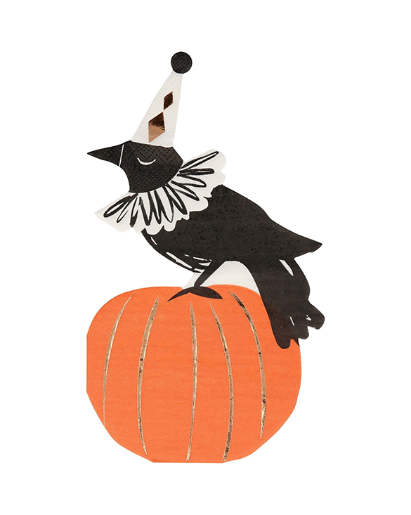 Vintage Halloween Crow Napkin (16PCS)