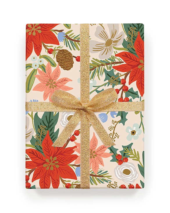 Poinsettia Wrapping Sheets (3sheets)